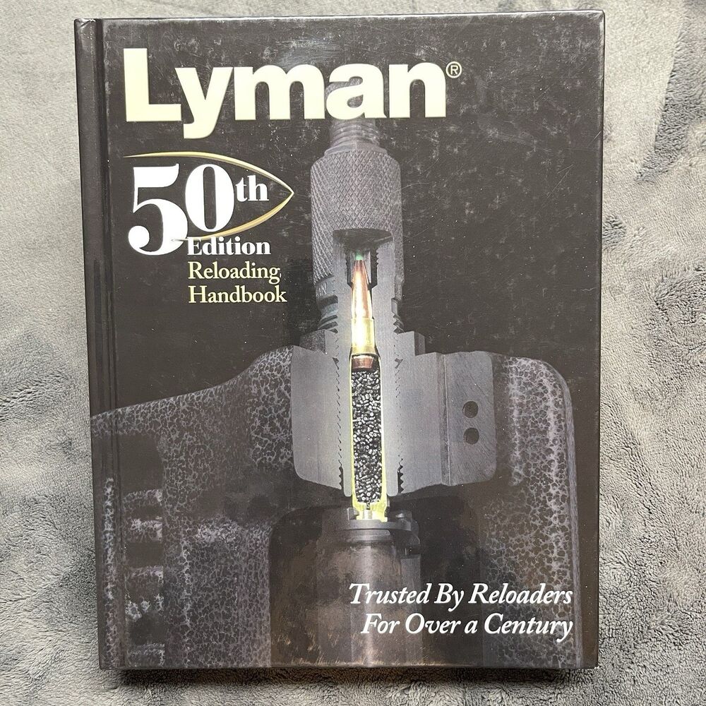 Lyman 50th Edition Reloading Handbook (Hardcover) Second Printing 2017, Good